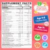Kids Multivitamin Gummies + Omega 3(DHA/EPA), Methylated Multivitamin for Kids + Iron, Choline, Probiotic, Vitamins A C D3 K2 E, Methylfolate, B6, B12 for Growth, Immune, Bone, Brain, No Sugar, 60 Cts view 2