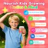 Kids Multivitamin Gummies + Omega 3(DHA/EPA), Methylated Multivitamin for Kids + Iron, Choline, Probiotic, Vitamins A C D3 K2 E, Methylfolate, B6, B12 for Growth, Immune, Bone, Brain, No Sugar, 60 Cts view 3