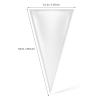 POPETPOP Cone Cellophane Candy Treat Bags 13X25Cm 300pcs with 300 Gold 8Cm Twist Ties Candy Packing Bags for Party, Baking, and Wrapping view 2