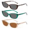 JOLISU 3 Pack Reading Sunglasses for Women, Sun Readers Glasses Spring Hinge Outdoor Sunglasses With UV400 Protection (1.25) view 1