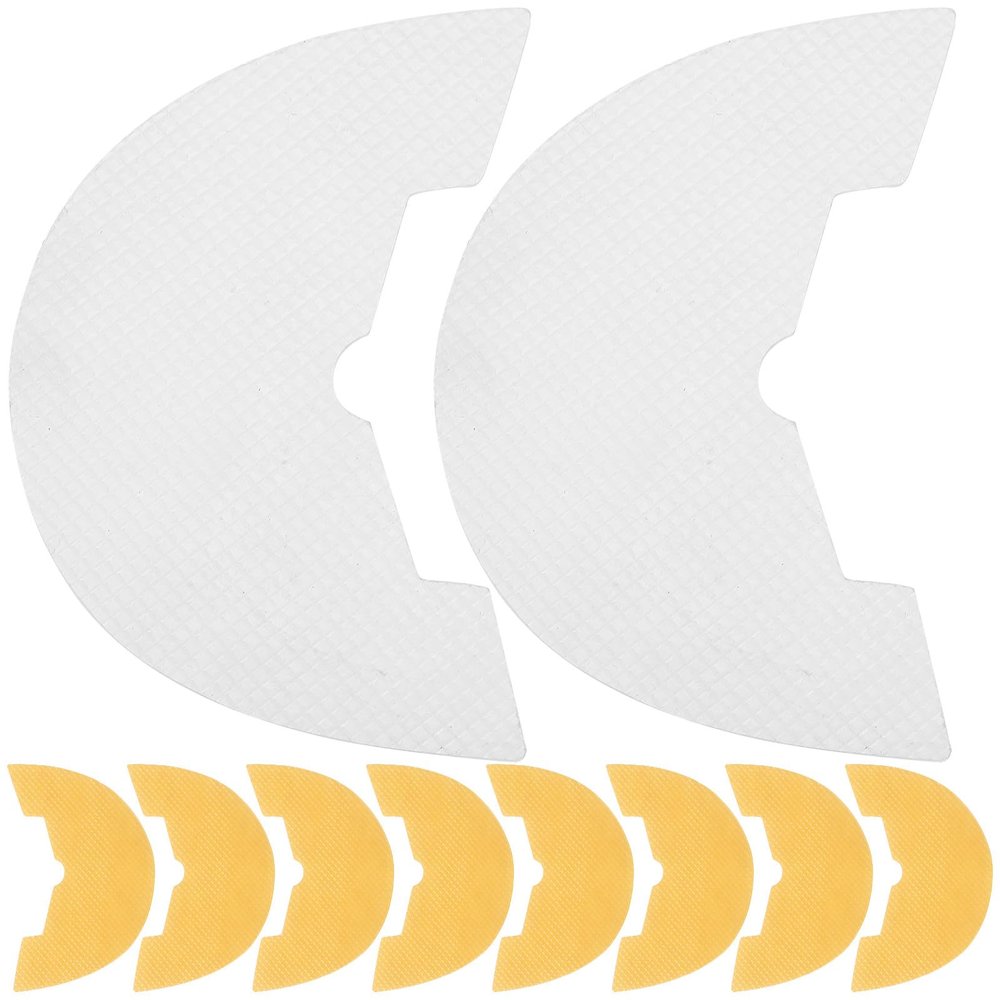 HAMPPLIES Rubber Heel Pads for Shoe Repair 5 Pairs Self-Adhesive Non-Slip Sole Protectors Sturdy Rubber Shoe Heel Repair Pads for Sneakers Size 38-39