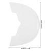 HAMPPLIES Rubber Heel Pads for Shoe Repair 5 Pairs Self-Adhesive Non-Slip Sole Protectors Sturdy Rubber Shoe Heel Repair Pads for Sneakers Size 38-39 view 2