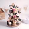 Gyufise 24Pcs Happy 18th Birthday Cupcake Toppers Hello Eighteen Legend Since 2008 Cupcake Picks Cheers to 18 Years Cake Decorations for 18th Birthday Anniversary Party Supplies Black Rose Gold view 4