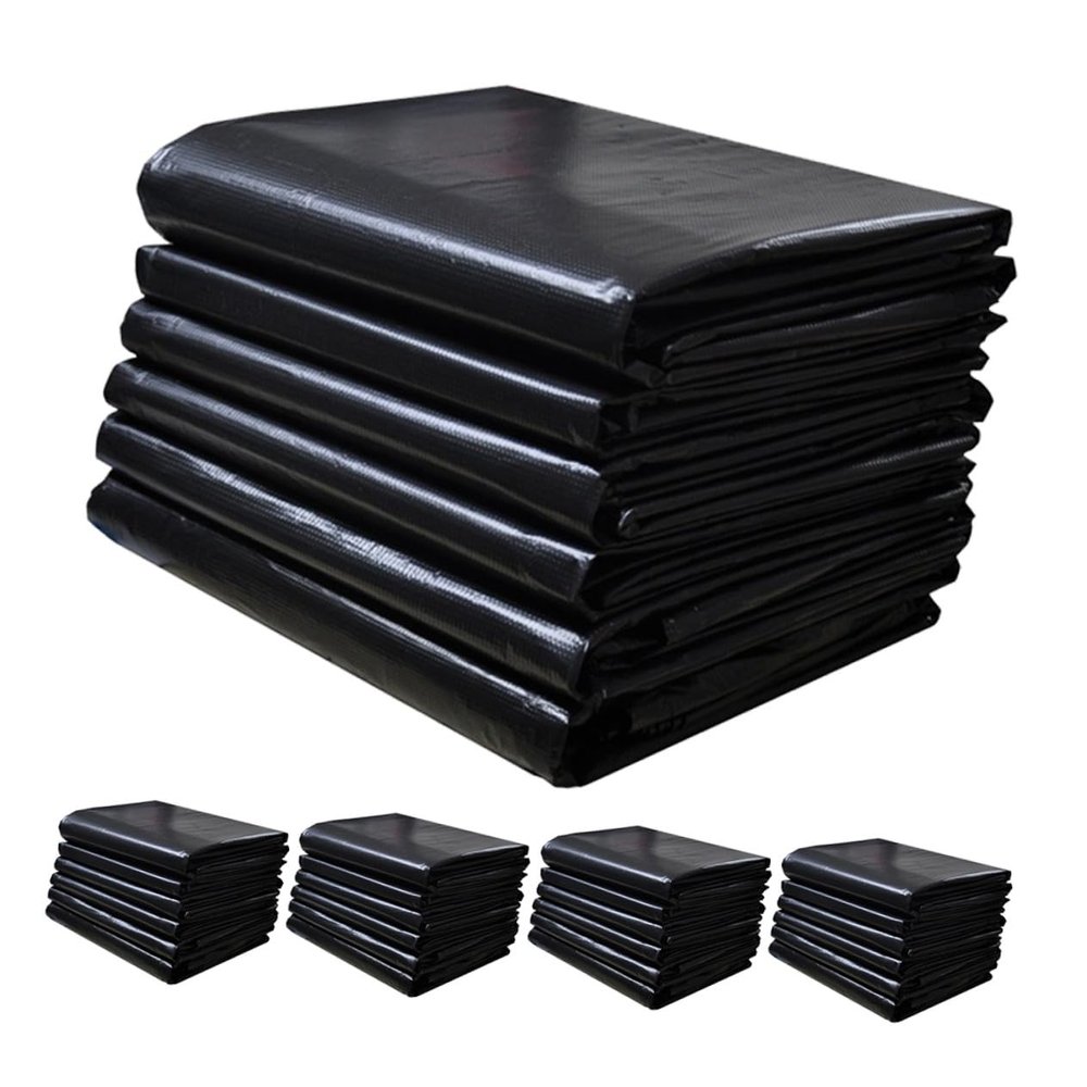 CONGARTENO Large Trash Bags 50Pcs Extra Large Plastic Garbage Bags 60X90Cm Disposable Heavy Duty Contractor for Property Cleaning and Gardening Waste