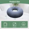 RQUXMT Piercing Pillow for Side Sleepers with Ear Hole, Donut CNH Pillow, Pressure Reduction, Skin-Friendly Washable Adjustable Ear Cushion (Large,Cotton,Dark Gray) view 2