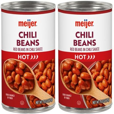 Chili Beans Hot (2 Cans, 15.5 oz. each)