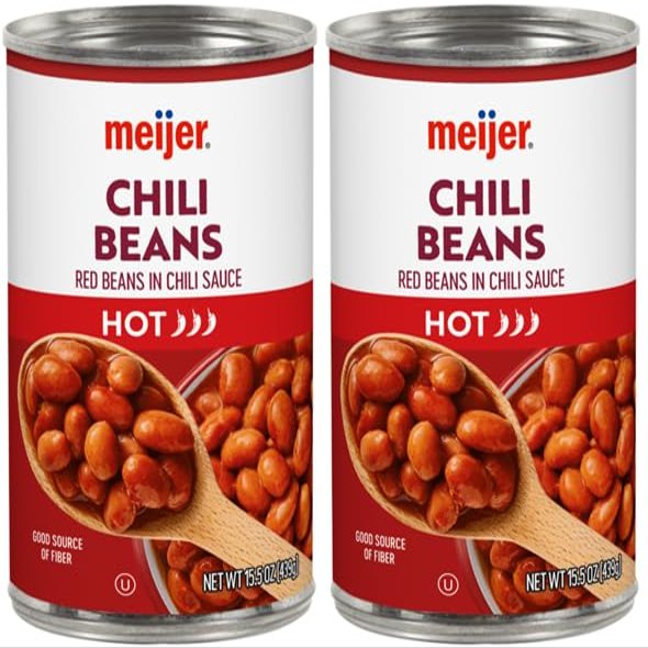 Chili Beans Hot (2 Cans, 15.5 oz. each)