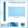 woric Cellophane Wrap for Gift Baskets 17In X 82 Ft Blue Cellophane Wrap Roll Gift Basket Wrapping Plastic for Mothers Day Graduation Gifts Baskets Treats Cookies Bouquets Baby Shower Birthday Party view 2