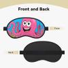 Funny Octopus Sleep Mask for Side Sleeper Women Men, Silk Eye Mask for Sleeping Night Blindfold Eye Shade Soft Breathable Sleeping Mask Eye Cover for Travel Essentials Gift view 2