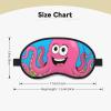 Funny Octopus Sleep Mask for Side Sleeper Women Men, Silk Eye Mask for Sleeping Night Blindfold Eye Shade Soft Breathable Sleeping Mask Eye Cover for Travel Essentials Gift view 4