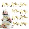 10 Mother's Day Cupcake Topper Acrylic Mirror Gold I love mother Letter Cake Topper Decorations for Party DIY Cake Accessories view 1