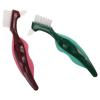 ERINGOGO Dual-Head Dentures Brush 2Pcs Hard Bristle Dental Toothbrush Tool for False Teeth Cleaning Oral Appliance Maintenance for Elderly Use view 1