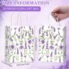 Marspark 24 Pcs Lavender Paper Gift Bags for Birthday Wedding Baby Shower Party Supplies Purple Treat Bag with Handles Candy Goodie Bags for Guests Mothers' Day, Valentine's Day, 8.3'' x 5.9'' x 3.1'' view 2