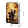 African Elephant Sunset Lighter Case, Copper Lighter Case, Cool Lighters Cover, Perfect Men's Gift for Dad, Husband, Him view 2
