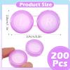 Ckhoid 200 Pack Colorful Contact Lens Cases Bulk, Transparent Cute Contact Lens Holder Leak-proof Left Right Eyes Contact Lens Container for Home & Travel view 2