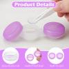 Ckhoid 200 Pack Colorful Contact Lens Cases Bulk, Transparent Cute Contact Lens Holder Leak-proof Left Right Eyes Contact Lens Container for Home & Travel view 3