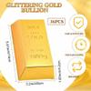 Honoson 36 Pcs Gold Bar Favor Boxes, Golden Brick for Pirate Casino Theme view 2