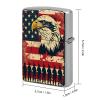 Bald Eagle and Soldiers Lighter Case, Copper Lighter Case, Cool Lighters Cover, Perfect Men's Gift for Dad, Husband, Him view 2