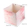 OUFEIJIA 10-Pack Premium Pink Marble Square Paper Bags Perfect Cube Party Favor, Birthday Boxes, Elegant Shopping(20 * 20 * 20cm) view 2