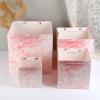 OUFEIJIA 10-Pack Premium Pink Marble Square Paper Bags Perfect Cube Party Favor, Birthday Boxes, Elegant Shopping(20 * 20 * 20cm) view 4