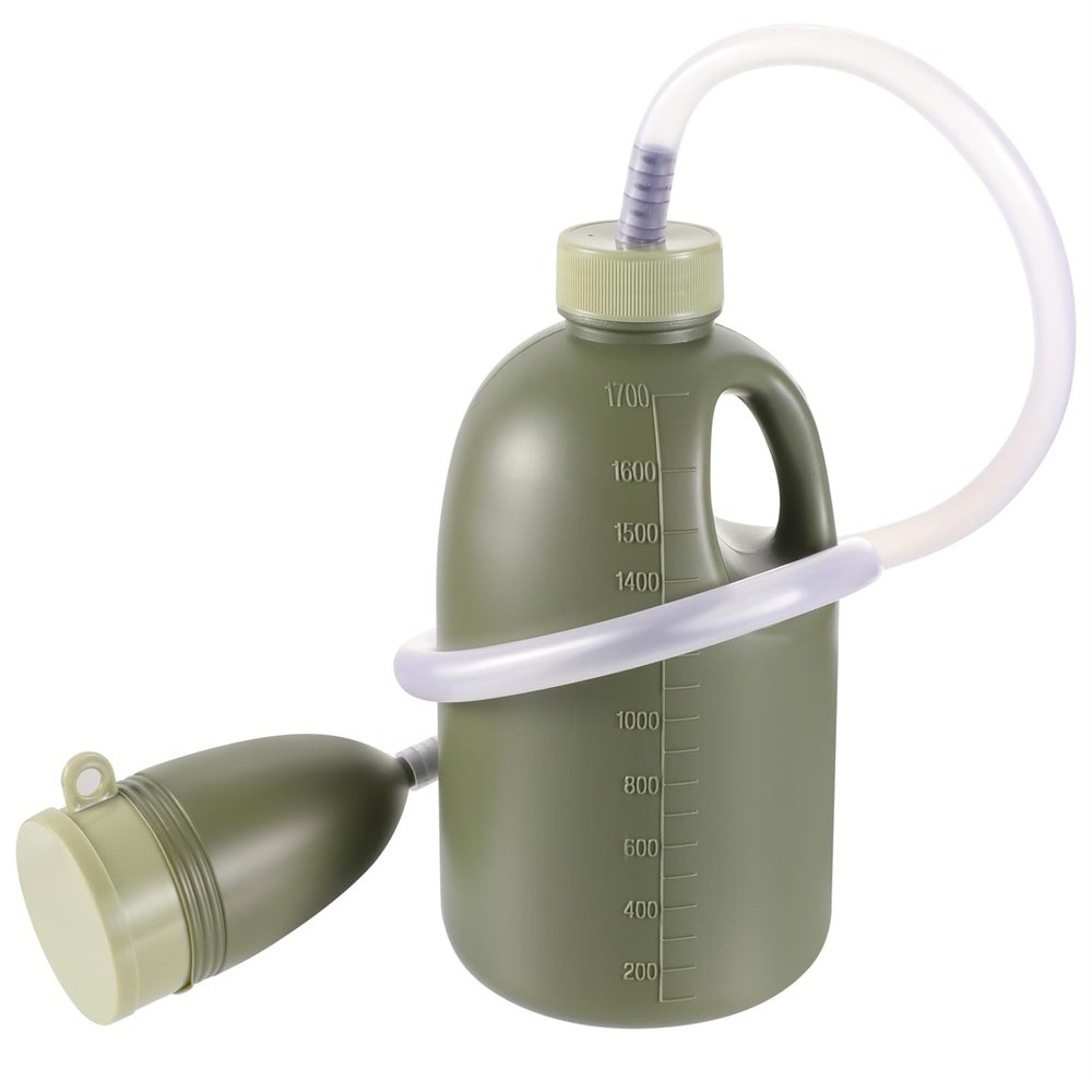 Urine Bottle 1700ml Urinal Bottles for Men and Women Pee Container Spill Proof Portable Mobile Toilet for Camping Car Travel Traffic Jam Queuing