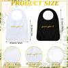 Chicingyou Wedding Adult Bibs for Bride and Groom Gold Embroidered Clothing Protectors Gag Gifts Bibs Washable Bridal Shower Party Supplies for Wedding Party Dining(2 Pcs,Modern) view 2