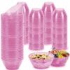 150 Pack 6oz Glitter Pink Disposable Plastic Bowls, Glitter Small Bowls for Ice Cream, Candy, Salsa, Fruit. Great for Mother's Day, Parties, Birthday, Weddings, Baby Showers, Holiday Events (Pink) view 1
