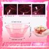 150 Pack 6oz Glitter Pink Disposable Plastic Bowls, Glitter Small Bowls for Ice Cream, Candy, Salsa, Fruit. Great for Mother's Day, Parties, Birthday, Weddings, Baby Showers, Holiday Events (Pink) view 2
