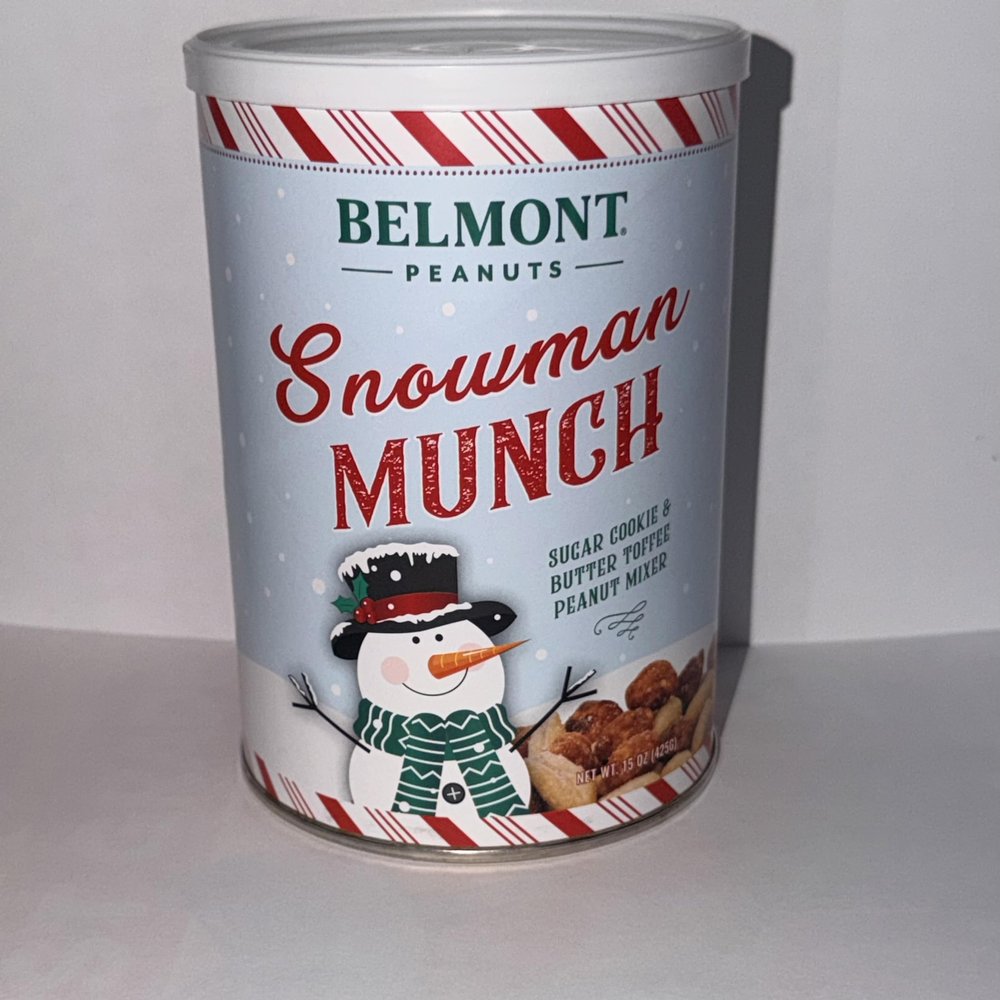 Snowman Munch Sugar Cookie & Butter Toffee Peanut Mix Sweet & Crunchy Holiday Snack Blend, 15 oz