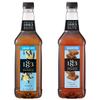 1883 Sugar Free Vanilla & Sugar Free Caramel Syrups (Caf Variety Pack) for Coffee & Drinks 1 Liter Plastic Bottles (Pack of 2) view 1