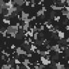 Black & Gray Pixelated Camoflauge Pattern Edible Image Photo Cake Topper For Quarter Sheet Cake view 1
