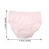 HIAKDOFT Reusable Elderly Incontinence Underwear 80Cc Waterproof Adult Care Diaper M Size Soft Light Pink Leak-Resistant Protection for Home and Daily Use view 2