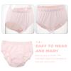 HIAKDOFT Reusable Elderly Incontinence Underwear 80Cc Waterproof Adult Care Diaper M Size Soft Light Pink Leak-Resistant Protection for Home and Daily Use view 4