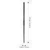 SOPOTUTU Metal Mop Handle Replacement Stick 25Mm Threaded Steel Rod Mop Accessory for Floor Cleaning Suitable for Household and Commercial Use view 2