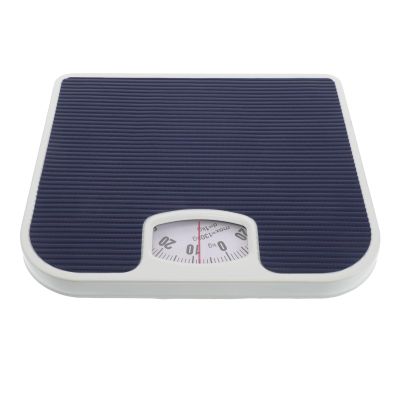 Abaodam Analog Bathroom Scale Mechanical Body Weight Scale Small Precision Dial Health Monitor for Home Use Dark Blue Suitable for Adults and Elderly