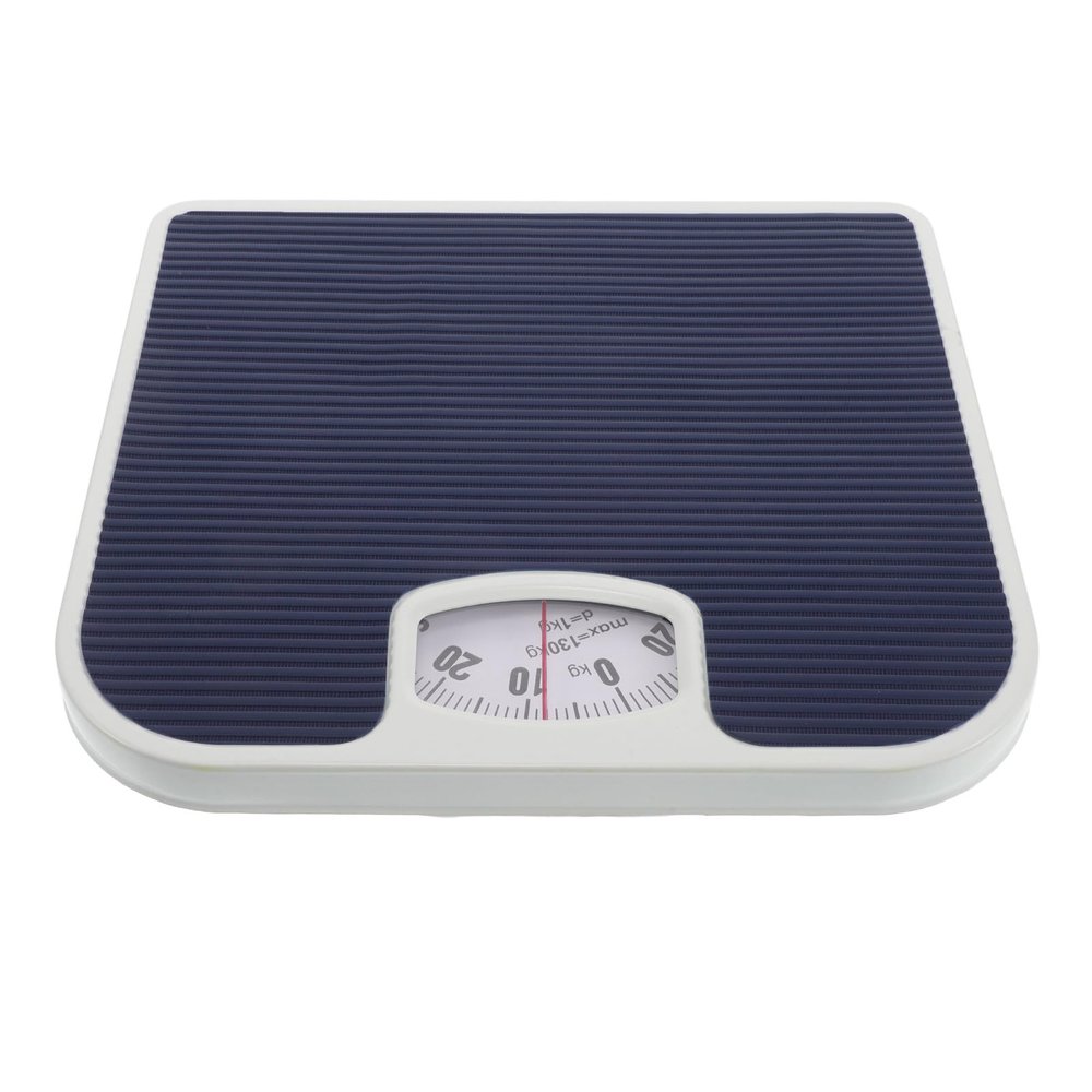 Abaodam Analog Bathroom Scale Mechanical Body Weight Scale Small Precision Dial Health Monitor for Home Use Dark Blue Suitable for Adults and Elderly
