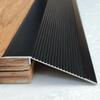 10cm Extra Wide Floor Transition Strip Aluminum, Carpet/Tile Threshold Reducer for Vinyl Flooring, Home Walkers Entry Ramp(Black,1.5m) view 1