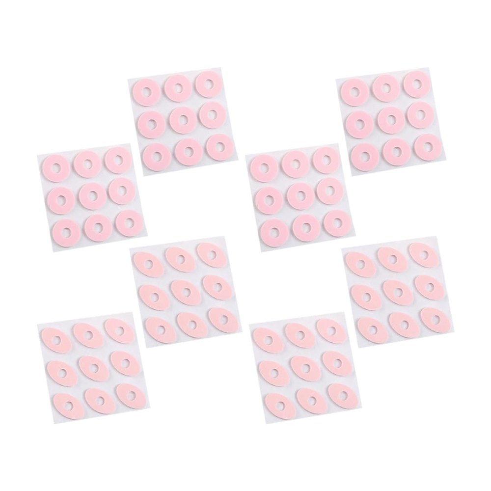 TIDTALEO 72Pcs Self-Adhesive Heel Pads and Callus Cushions for Women, Pink Anti-Wear Foot Pads Oval and Round Shapes, Slip-Resistant Shoe Inserts for High Heels and Sports Shoes