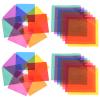 HIAKDOFT 28Pcs Cellophane Sheets 10Cm Square Cellophane Wrap Paper for Crafts Wrapping Window Film Art Materials view 1