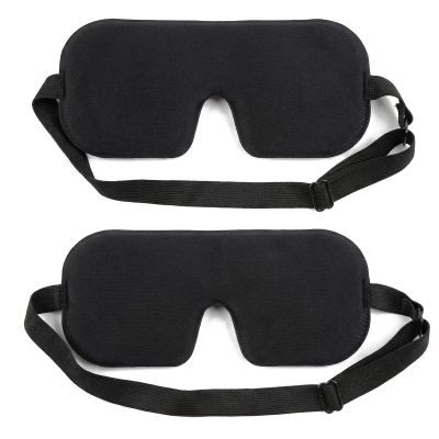 2 Pack Sleep Masks 3D Memory Foam Women Men Side Sleeper Eye Mask for Sleeping