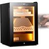 50L Electric Cigar Humidor with Temperature Control, Spanish Cedar Shelves, Hygrometer & Dual Cooling/Heating System for Men view 1
