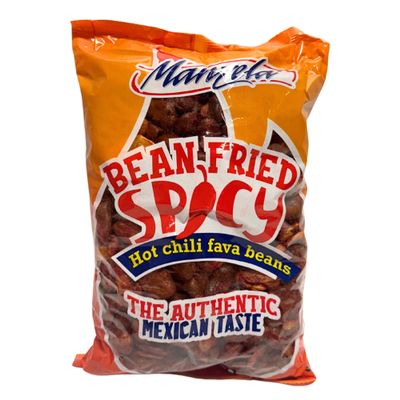 Manzela Hot Chili Roasted Fava Beans Snack - 2lb Bag: Delicious Broad Beans Snack