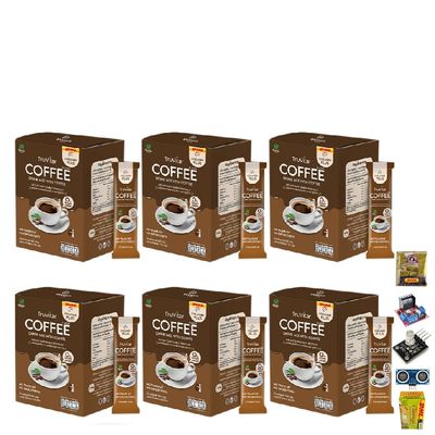 10 Sachets/Box Roasted Intense Good Shape TruVitar Coffee Instant Mix Powder Snack 13 in 1 Much Mellow Delicious Set 6 No0617897894 By Beautygoodshop [Get Free For You Beauty Gifts]