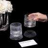 360 Degree Spinning Whiskey Glass, Rotating Crystal Whiskey Tumbler for Bourbon & Cocktails, Stress Relief Rotating Whiskey Glass for Bar, Home & Gifting (E) view 3