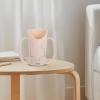 BEBEMOKO Adaptive Elderly Care Sippy Cup with Dual Handles, Skin Tone Non-Spill Dysphagia Drinking Mug for Adults, Anti-Choke Rehabilitation Cup for Bedridden Patients, view 4