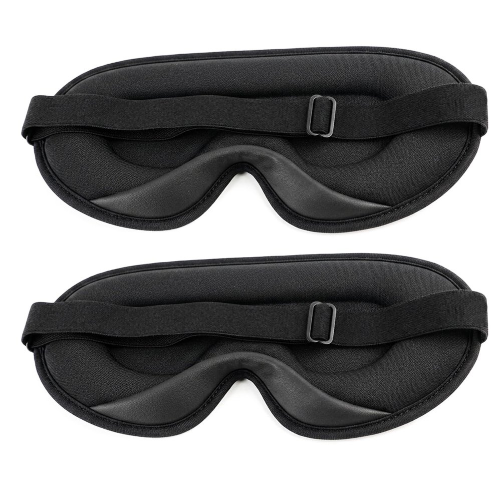 2 Pack Sleep Masks 3D Contoured Side Sleeper Women Men Soft Eye Mask for Sleeping Travel Nap Rest