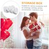 Abaodam Heart-Shaped Box Set 3Pcs Confectionery Packing Box with Lid Flower Storage Container for Valentines Day Present Packaging and Birthday Treats view 3