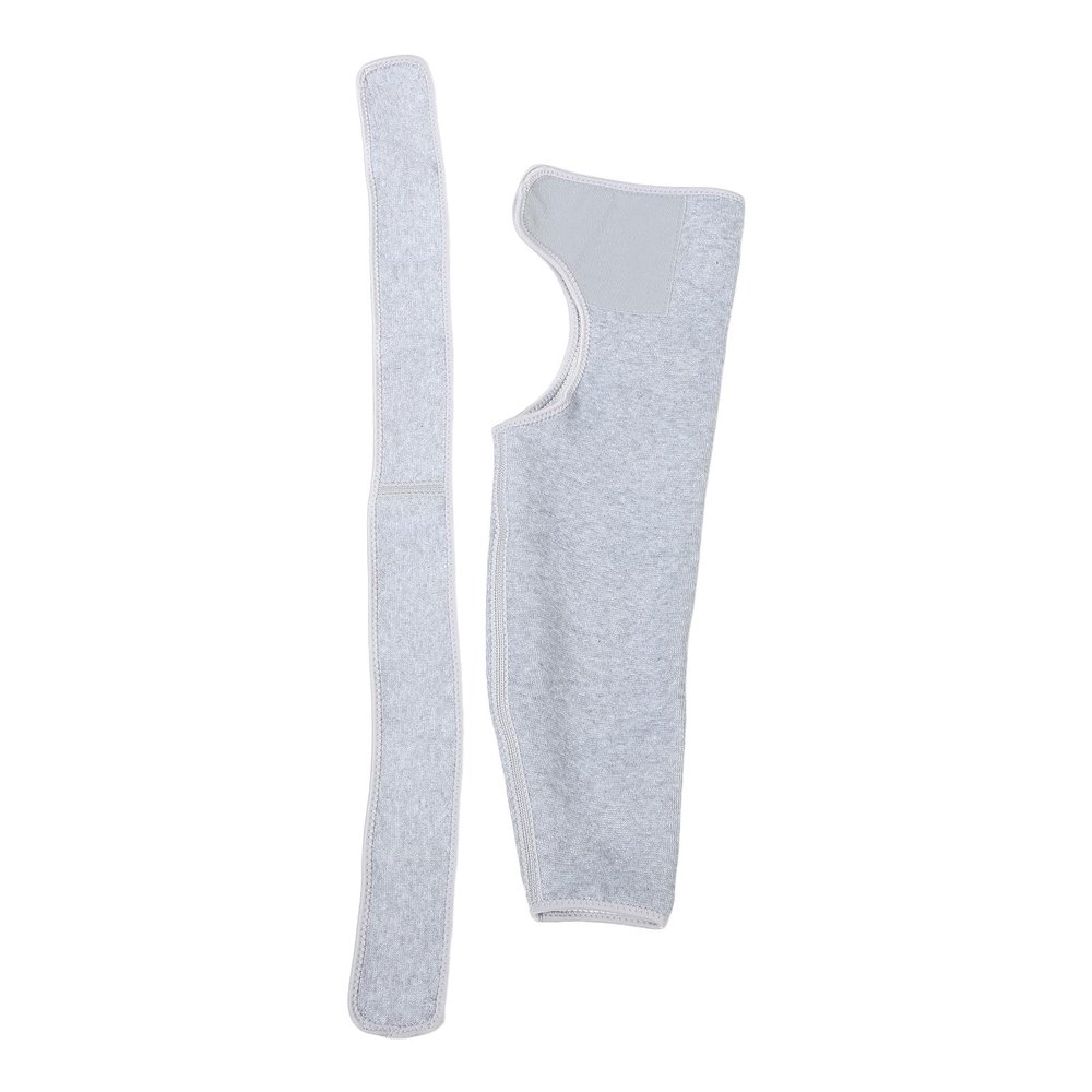 ROMISBABA Adjustable Sports Shoulder Support Strap Compression Wrap for Men and Women, Single Arm Brace for Shoulder Stability and Relief, Light Grey Size L, Suitable for Workout and