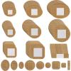 135 PCS Adhesive Breathable Small Bandaids, Elastic Fabric Flexible Round Oval and Square Bandage, Spot Small Dot Skin Friendly for Face Nose Hands Wounds Protection Care (135 PCS) view 1