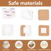 135 PCS Adhesive Breathable Small Bandaids, Elastic Fabric Flexible Round Oval and Square Bandage, Spot Small Dot Skin Friendly for Face Nose Hands Wounds Protection Care (135 PCS) view 4
